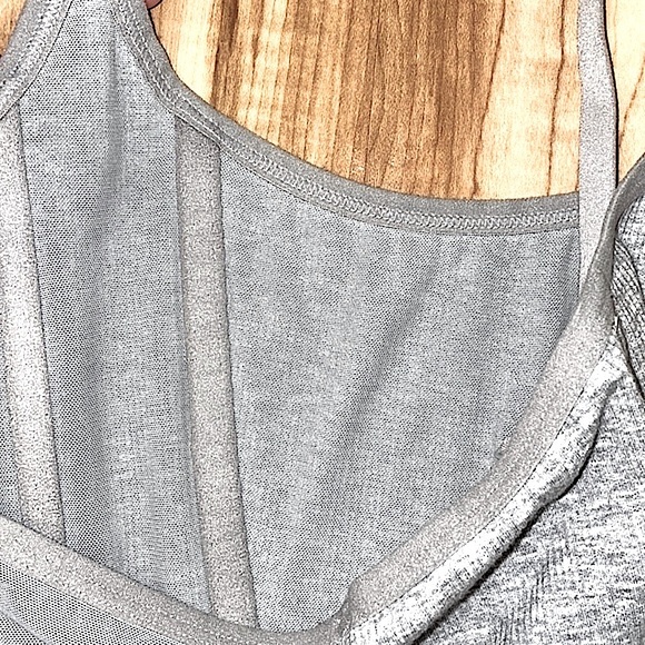 Colsie gray corset top size M - Picture 7 of 11